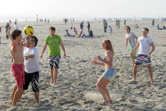 Beach games for Chichester University students