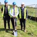 From left: Craig West, construction director, Persimmon Homes South East; Martin Crick, managing director, Persimmon Homes South East; Mick McEvoy