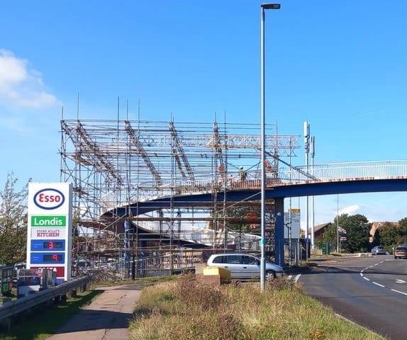 The Langney Rise Footbridge repairs. Pic: East Sussex Highways
