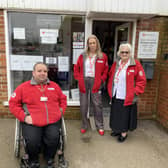The team at Rustington British Red Cross Mobility Aids Service launched a petition after the threat of closure came to light. Photo: Sam Morton