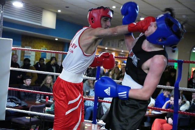 Crawley Boxing Club staged their most successful ever show at Goffs Park Social Club recently with an unprecedented ten wins from 11 bouts in front of a packed home crowd. 
Pictures: Max Spanner Photography