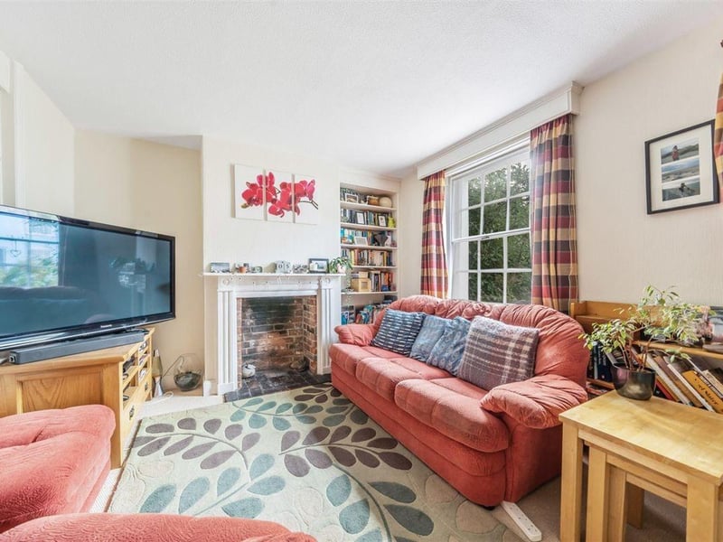 The living room.