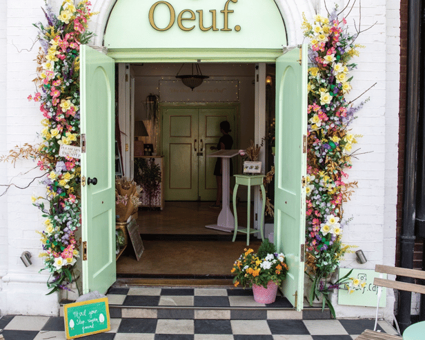 A popular Hove brunch café has unveiled a new look inspired by a Parisian orangery. Photo: Oeuf