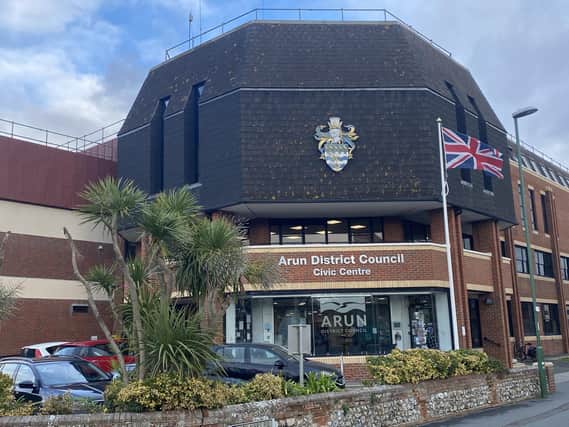 Arun Civic Centre, taken by the LDRS
