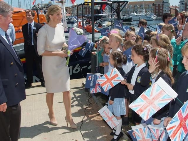Eastbourne Looking Back: Earl and Countess of Wessex name the town's new lifeboat in 2012
