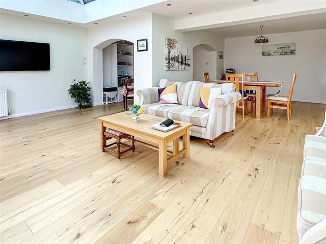 This five-bedroom detached house in a private road has come on the market with Glyn Jones priced at £650,000.