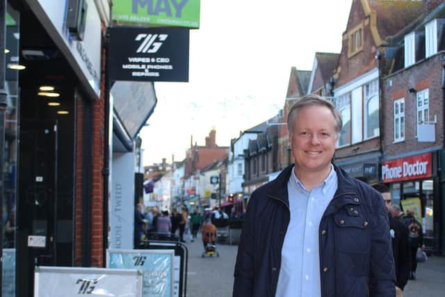 Horsham Councillor Christian Mitchell says some signs have been having a 'negative visual impact' in the town centre