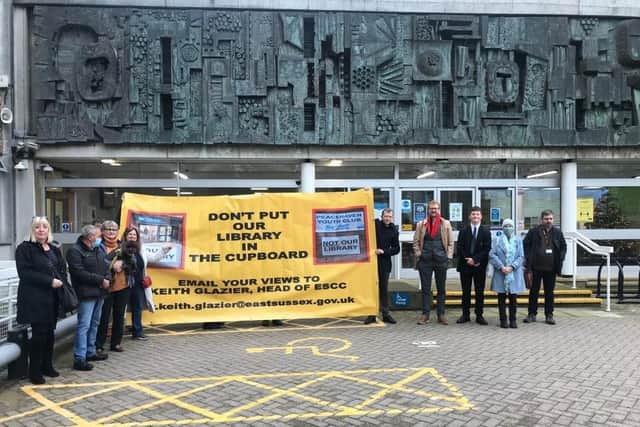The MP for Brighton, Kemptown and Peacehaven joined campaigners on the picket line outside East Sussex County Council Hall in Lewes yesterday (December 15)