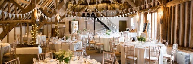 Fitzleroi Barn in Fitzleroi Farm, Pulborough is a family-run wedding venue, set in the heart of West Sussex.
The barn has stood on the farm for over 400 years and held its first wedding more than twenty years ago.
The venue said it does not have a free Saturday booking until Spring 2023.