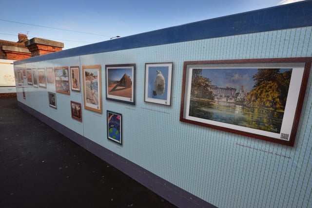 Footbridge Gallery 2.0 at Bexhill railway station.