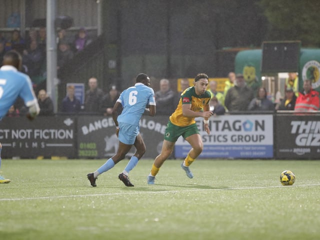 Match action from Horsham's 3-2 win over Potters Bar Town on Saturday