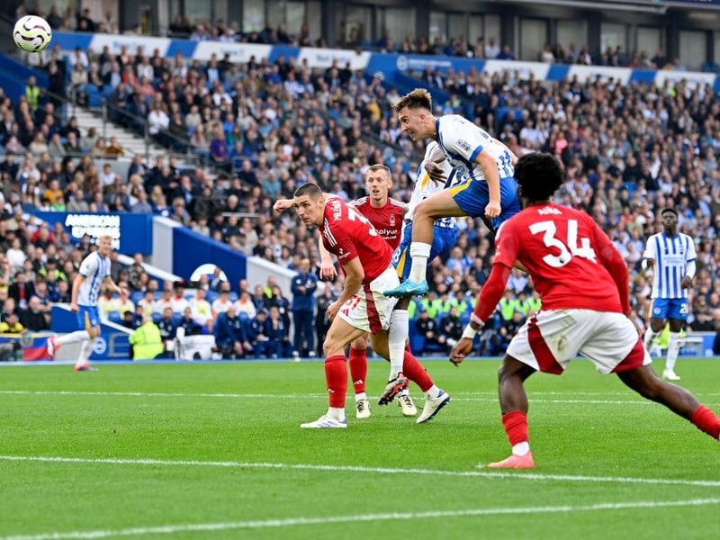 Jack Hinshelwood scored a cracking header against Nottingham Forest.