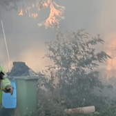 Footage shared on Facebook, by South Coast Live, showed firefighters and emergency vehicles at the scene as crews dealt with the incident. Photo: South Coast Live / Facebook