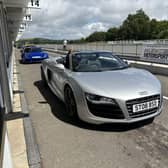 David Stubbs prepares to hit the track in his Audi R8