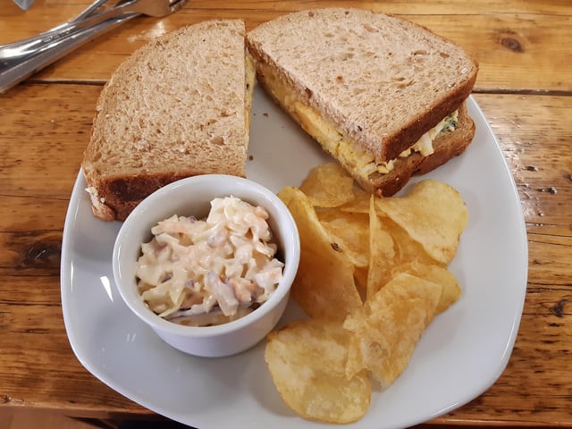 I had a lovely egg sandwich and some banana cake. They do the best carrot cake here but it wasn't available on the day I visited, sadly.