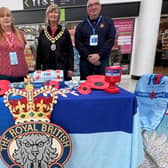 Councillor Joanne Knowles (centre) with Horsham Branch Royal British Legion volunteers. Picture courtesy of Horsham District Council