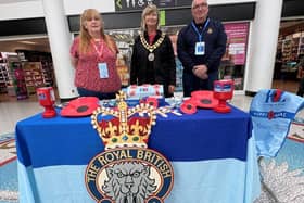 Councillor Joanne Knowles (centre) with Horsham Branch Royal British Legion volunteers. Picture courtesy of Horsham District Council