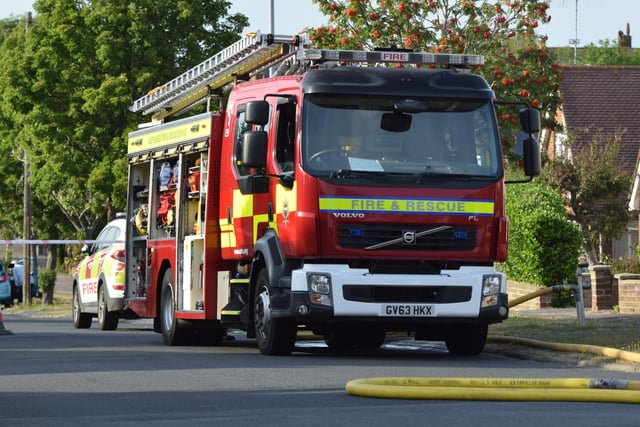 East Sussex Fire and Rescue Service in Eastbourne. Picture from Dan Jessup