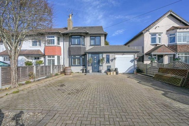 The property comes with an impressive driveway, with space for four vehicles.
