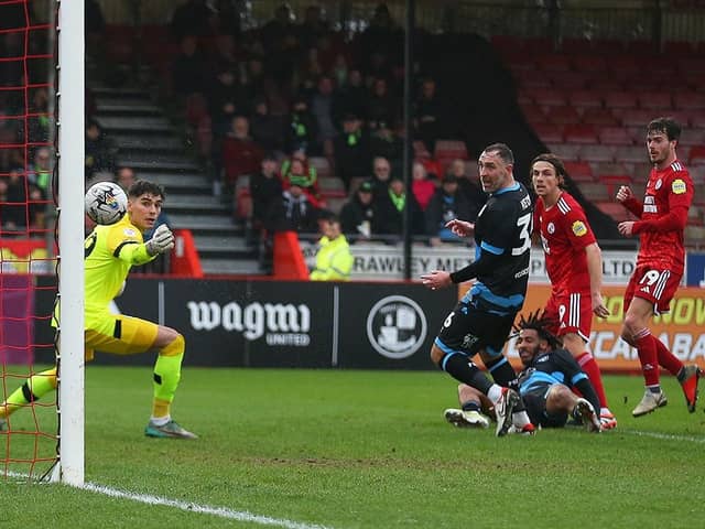 Danilo Orsi has scored 17 goals for Crawley Town this season. Photo: Natalie Mayhew (Butterfly Football)