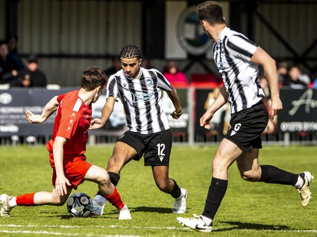 Action from Peacehaven and Telscombe v Crawley Down Gatwick
