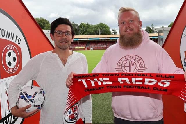 Crawley Town co-owners and co-chairmen Eben Smith and Preston Johnson