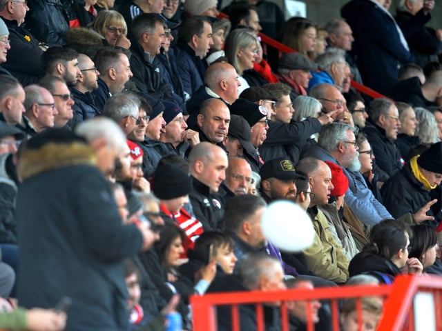 Crawley Town v Rochdale.crowd pictures. Pic S Robards SR2303253