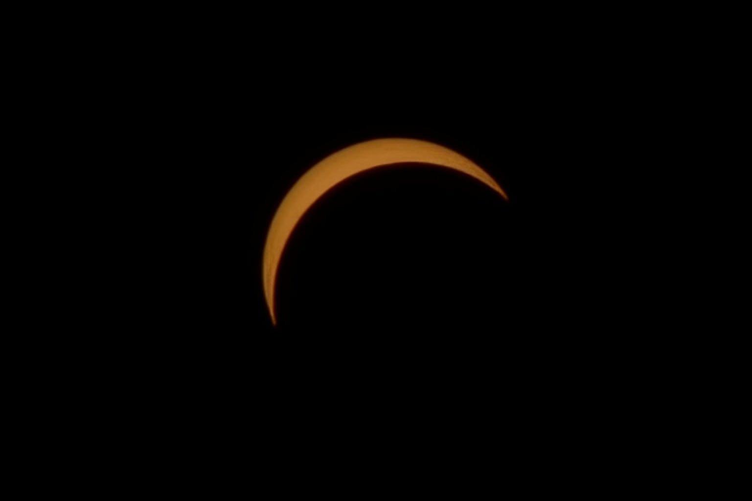 The partial solar eclipse at 7:10pm.