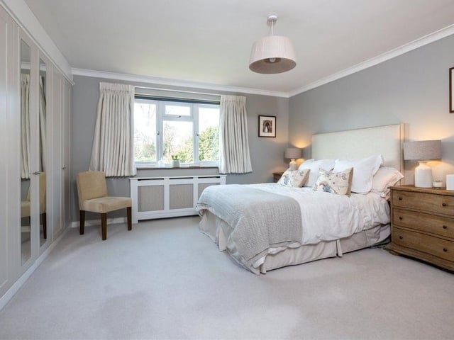 Upstairs there are four bedrooms