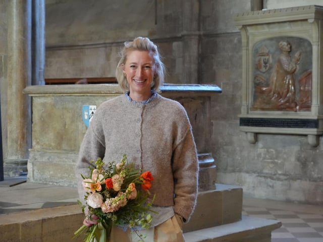This year's designer Caroline Daines.