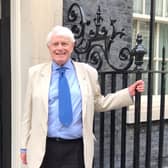 Horsham District Council's leader of the opposition Cllr Philip Circus at No 10 Downing Street. Photo: Paul Marshall.