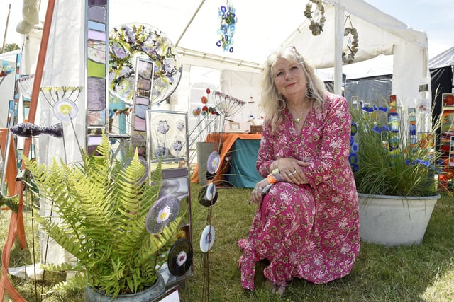The Garden Show kicked off the weekend at Stansted Park in Rowlands Castle on Friday, June 9. Pictured is: Karen Ongley-Snook of Ongley-Snook Designs based in Bosham.