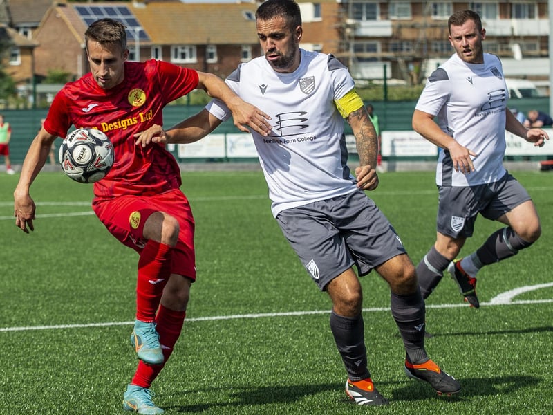 Newhaven v Bexhill United in the SCFL premier