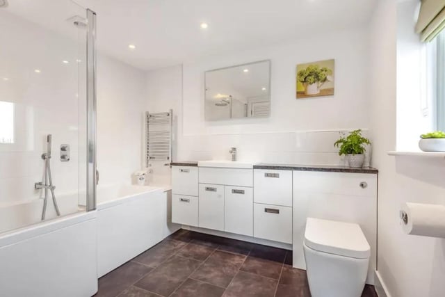 Family bathroom in the three bedroom property. Picture: Zoopla