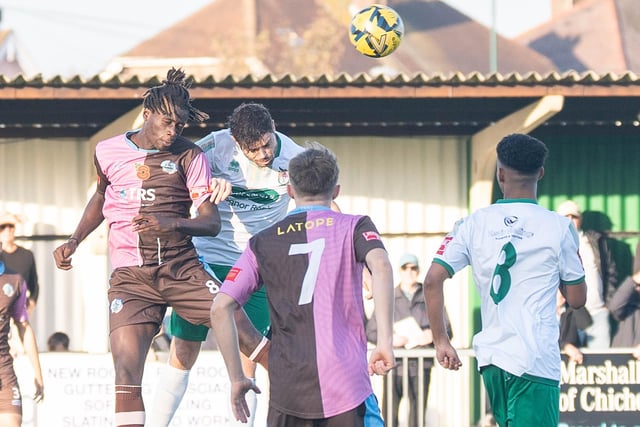 Action from Bognor Regis Town's 3-2 Isthmian premier win over Corinthian-Casuals