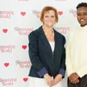 Tracy Canning from Uckfield with Olympic boxing champion Nicola Adams. Photo: Matt Lowe