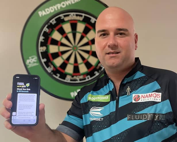 Hastings’ Rob Cross is among a field of players aiming to help raise £1 million for Prostate Cancer UK. Picture: submitted