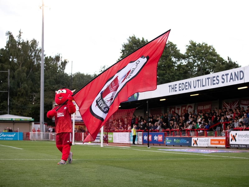 Action and crowd pictures from Crawley Town's 2-1 win over MK Dons at the Broadfield Stadium.