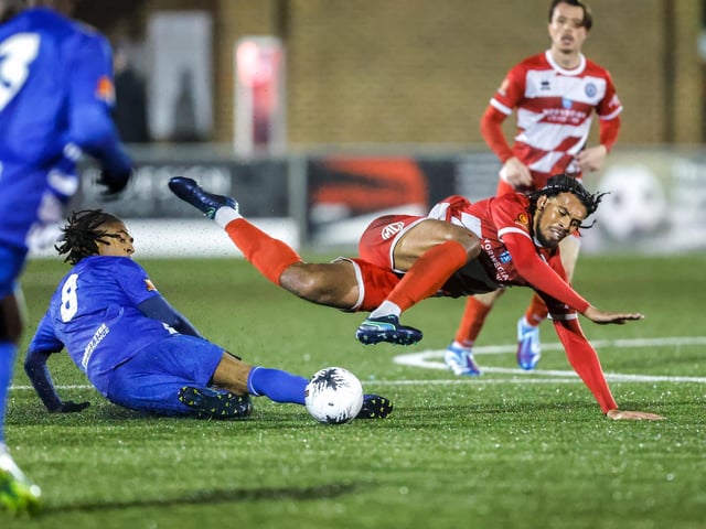 Action from Eastbourne Borough v Aveley