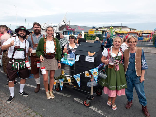 Hastings Old Town Carnival Week 2024: Pram Race. Photo by Frank Copper.