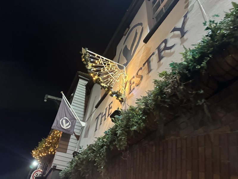 The lights lend Chichester's many independent businesses an extra ambience.