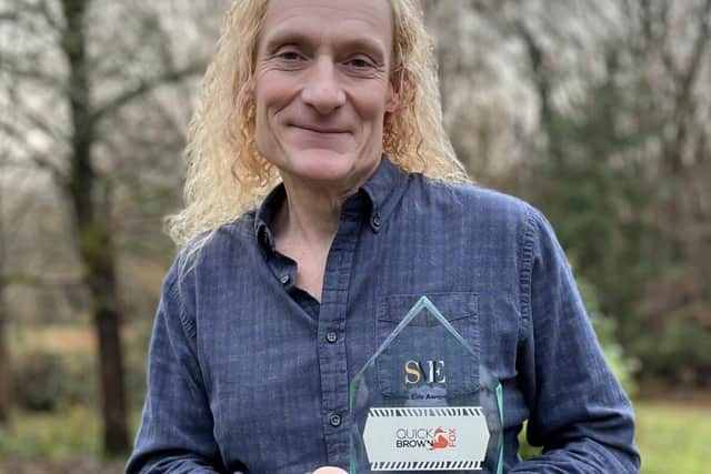 Richard Stevenson with SME News Award
