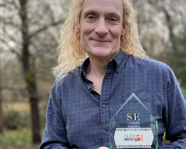 Richard Stevenson with SME News Award