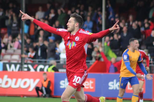 Crawley Town striker Ashley Nadesan has been sold to League Two rivals to join former Reds stars Tom Nichols and Glenn Morris. Picture: Cory Pickford/SussexWorld