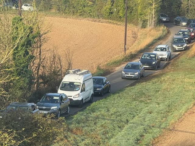 Cars using Coldharbour Lane as a diversion route. Photo: contributed