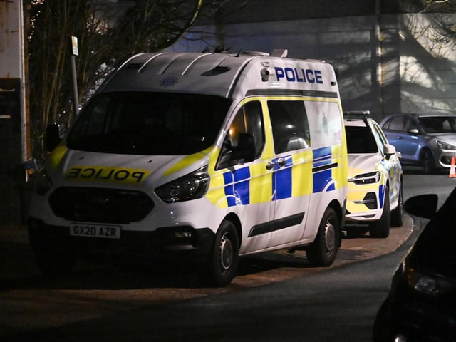 There was a heavy police presence in Worthing town centre
