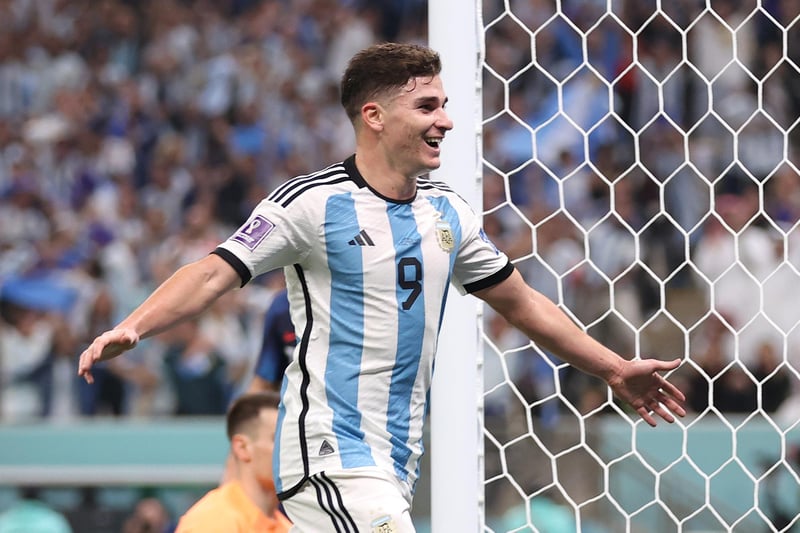 One of the breakout young players at the World Cup, 22-year-old striker Julián Álvarez played a key role in Argentina's triumph. He scored his first World Cup goal in a 2–0 win in the last group stage match against Poland. Álvarez netted in Argentina's round of 16 win over Australia, and hit a double in the quarter-final victory over Croatia. The City young gun has seen his market value jump from €32 million to €50 million - a huge increase of €18 million