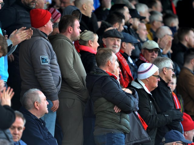 Crawley Town v Rochdale.crowd pictures. Pic S Robards SR2303253