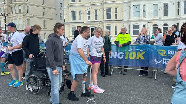RAF veteran Ed Sampson completes the Worthing 10K
