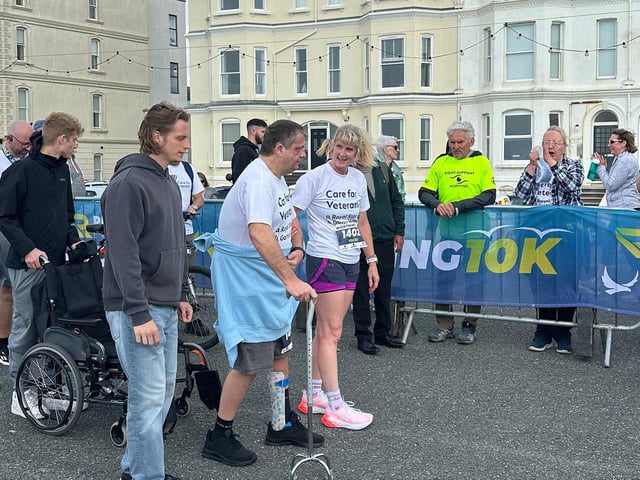 RAF veteran Ed Sampson completes the Worthing 10K